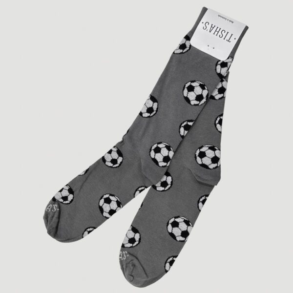 calcetines gris diseno de pelotas marca tishas cl sico 145347 GRIS OXF 1